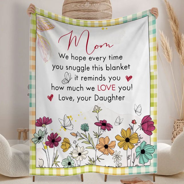 Julgåva till Mamma, hela födelsedagen Fleecefilt (Skapare uppladdad)