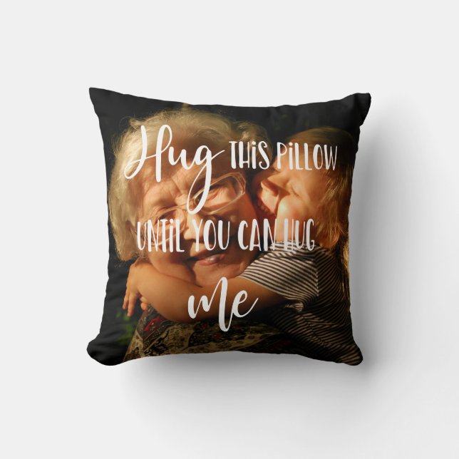 Julgåva till morförälders fotokram kudde (Framsida)