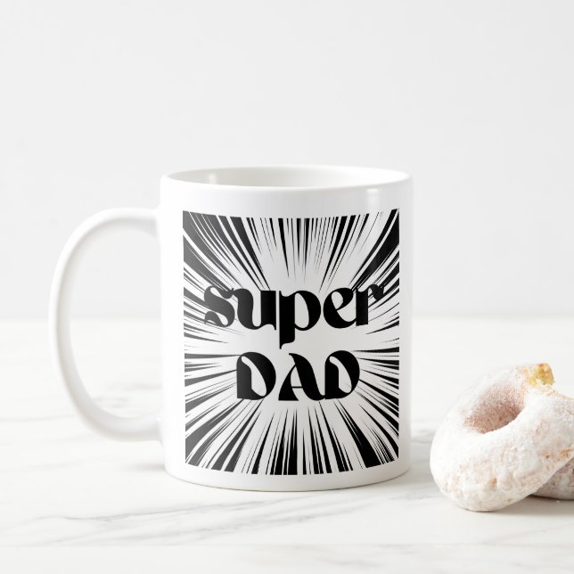 Julgåva till Pappa, Toppen, Pappa Mugg, superhjält Kaffemugg (Med munk)