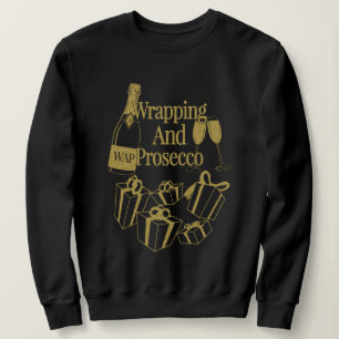 Julgåva WAP Wrapping och Prosecco Vin Julafton T Shirt