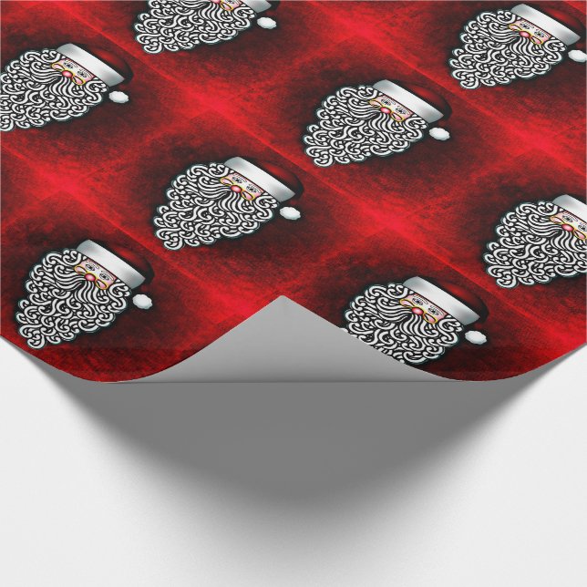 Julgåvasjal/vintage Santa Presentpapper (Hörn)