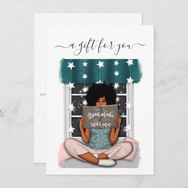 Julgåvointyg för bok Älskare (Fram/baksida)