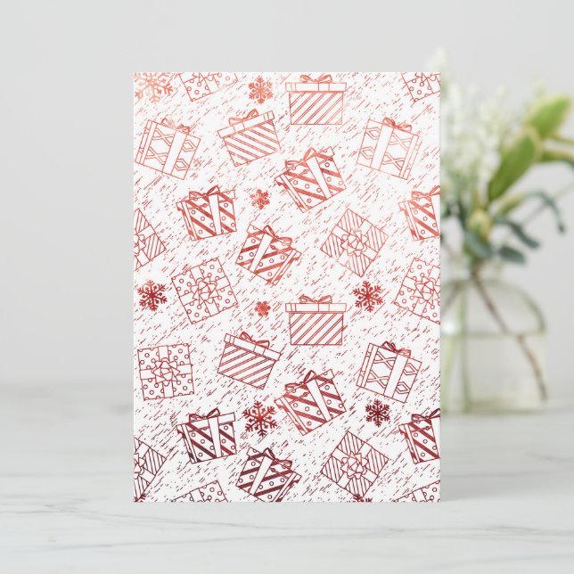 Julgåvor 5 tack kort (Stående Fram)