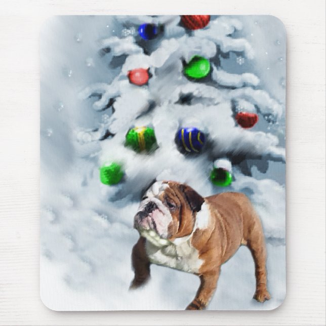 Julgåvor från Engelska Bulldog Musmatta (Framsidan)