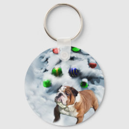 Julgåvor från Engelska Bulldog Nyckelring