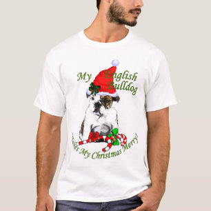 Julgåvor från Engelska Bulldog T-shirt