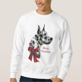 Julgåvor från Harlequin Great dane Lång Ärmad Tröja