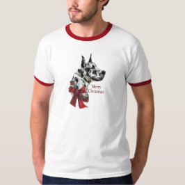 Julgåvor från Harlequin Great dane T Shirt
