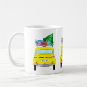 Julgåvor från New York Gult Cab Taxi Kaffemugg