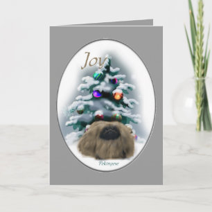 Julgåvor från Pekingese Helgkort