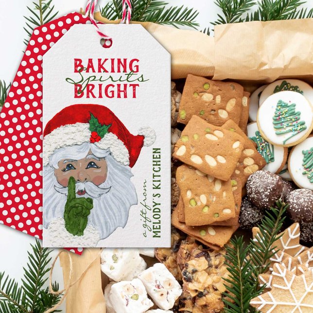 Julgåvor från Personligen Kitchen Presentetikett (Dress your homemade gifts from the kitchen with these festive personalized holiday tags.)