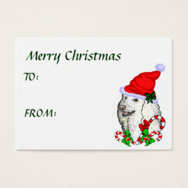 Julgåvor från pudel visitkort