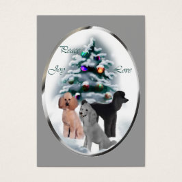 Julgåvor från pudel visitkort