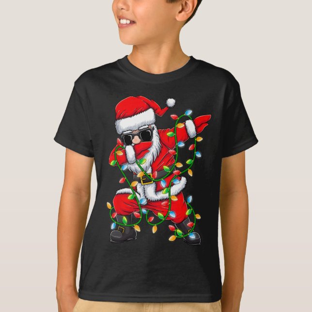 Julgåvor från Santa Julafton Ljus Girls Boys Kids- T Shirt (Framsida)