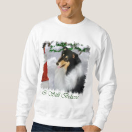 Julgåvor från Tri-Färg Rough Collie Sweatshirt