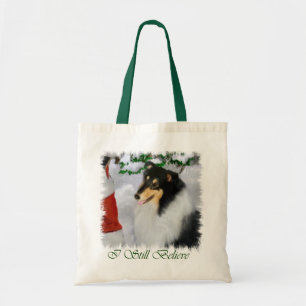 Julgåvor från Tri-Färg Rough Collie Tygkasse