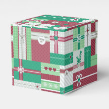 Julgåvor, helgdag, röd grönt presenter