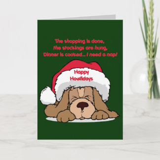 Julgåvor Humor Lycklig Howlidays Helgkort