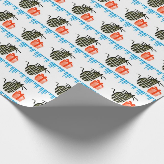 Julgåvor, kattungar och Presenter Presentpapper (Hörn)