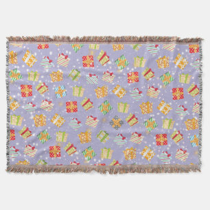 Julgåvor mönster filt