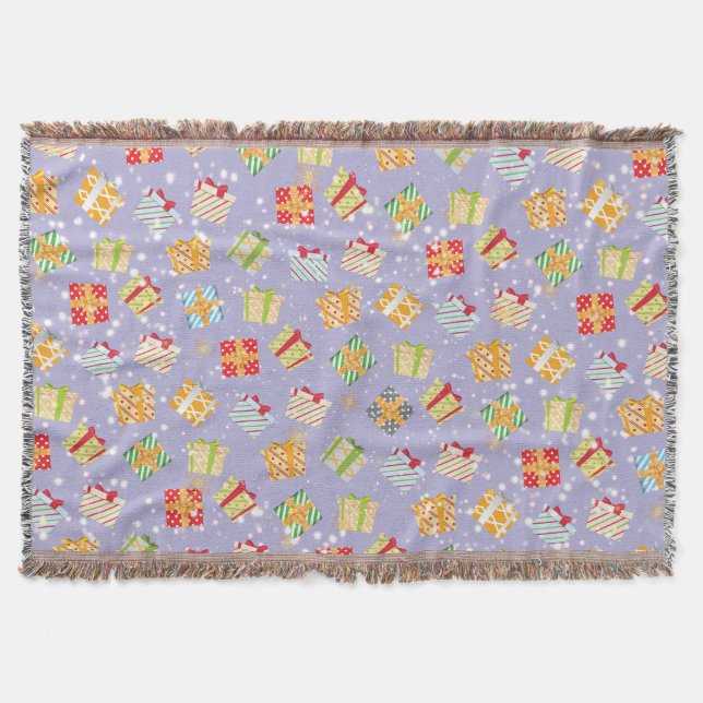 Julgåvor mönster filt (Framsidan)