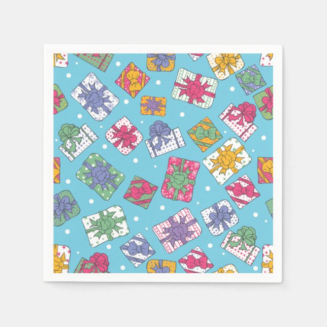 Julgåvor mönster pappersservett (Framsidan)