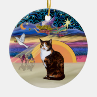 Julgel - Calicocat (Amer. Kort Hair) Julgransprydnad Keramik