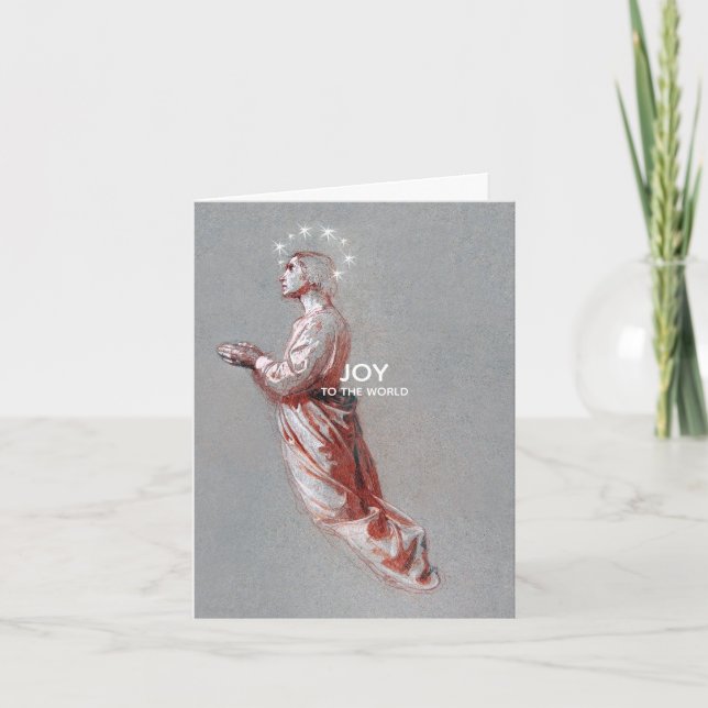 Julgel Joy Foldad Helgkort (Framsida)