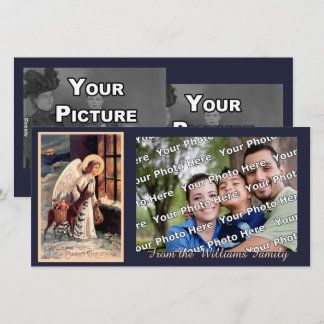 Julgel med Hjort-fotokort Julkort