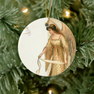 Julgel och prydnadsföremål julgransprydnad keramik