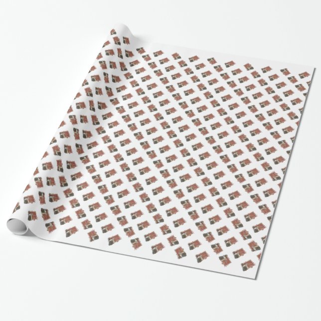 Julgeldesign 1 - God jul Presentpapper (Utrullad)