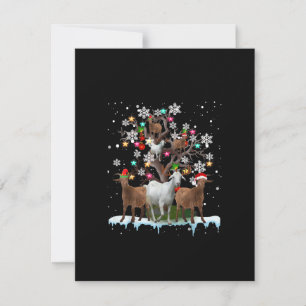 Julget på Träden Santa Goat Älskare Inbjudningar