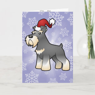 Julgiant/Standard/Miniature Schnauzer Helgkort