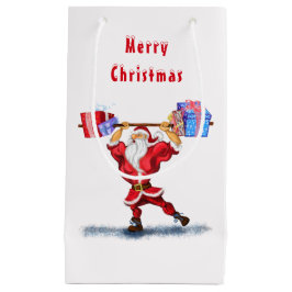 Julgift Bag Bodybuilding der Santa med presenter