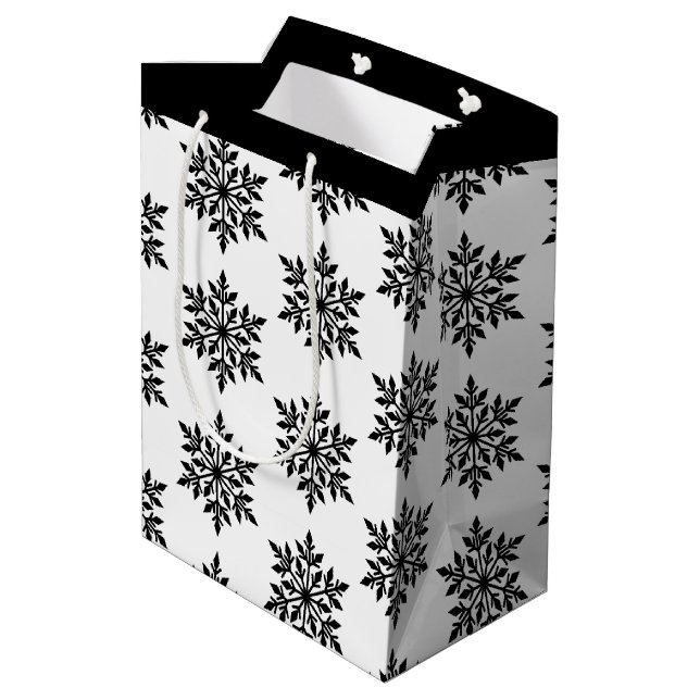 Julgift Bag-Snöflingor (Baksidan Vinklad)