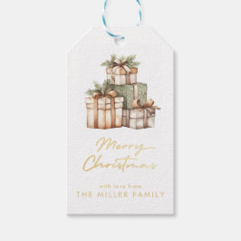 Julgift Exchange White Elephant Presentetikett