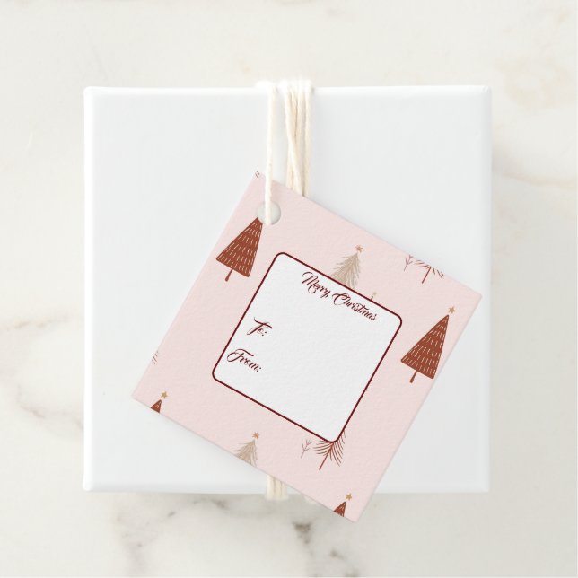 Julgift Märkre-Träd Gåvor Etiketter (På plats)