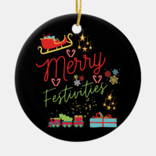 Julgift Merry Festicies Julgransprydnad Keramik
