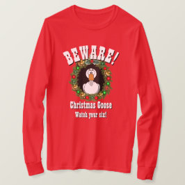 Julgift-Noveltyn CHRISTMAS GOOSE T-Shi T Shirt