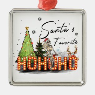 Julgift Santa Favorite Ho Ho Ho Julgransprydnad Metall