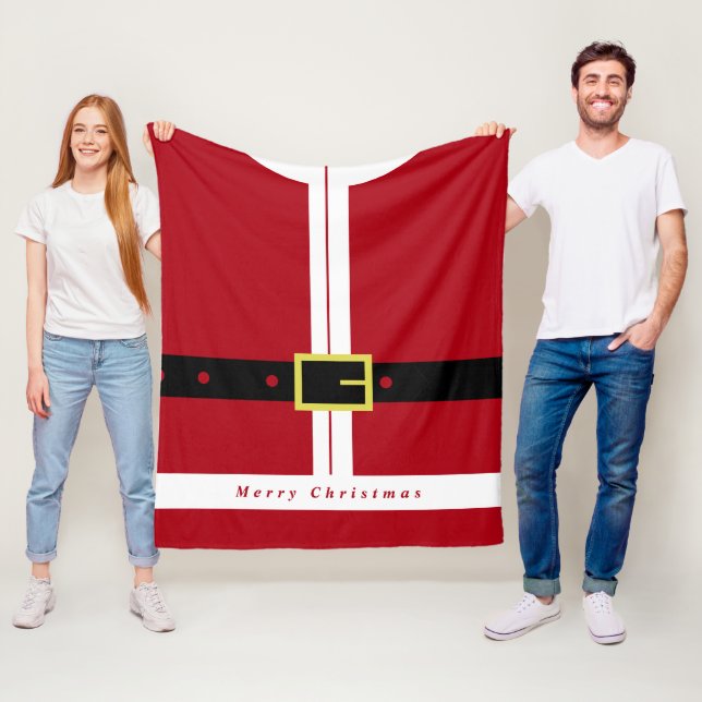 Julgift Santa Fleece Blanket (På plats)
