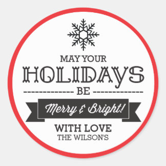 Julgift Stickers / Etiketter