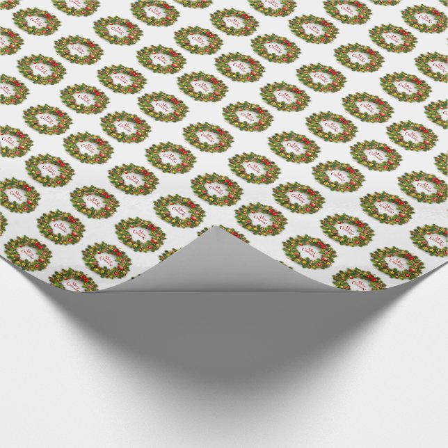 Julgift-träff/Wreaths Presentpapper (Hörn)
