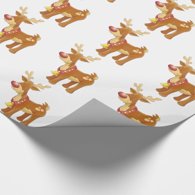Julgift Wrap/Rudolph Presentpapper (Hörn)