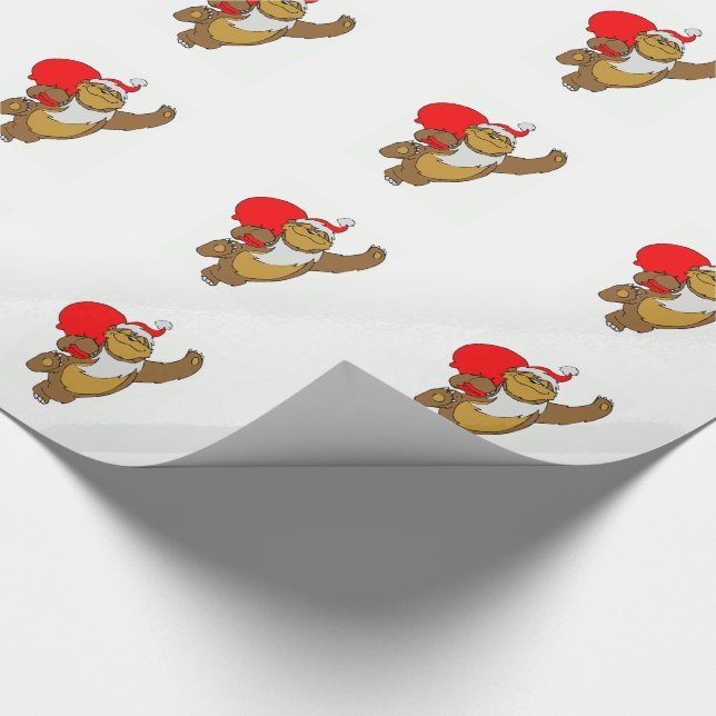 Julgift Wrap/Santa Bear Presentpapper (Hörn)