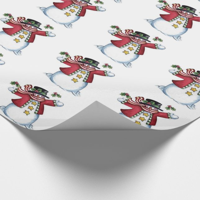 Julgift Wrap/Snögubbe Presentpapper (Hörn)