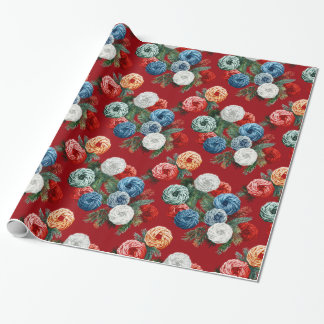 Julgift Wrapping Papper, Glossy Wrapping Presentpapper
