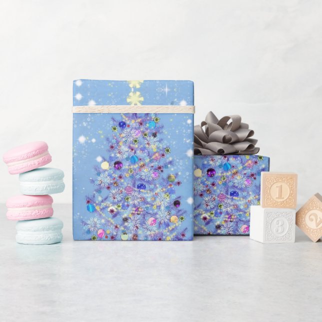 Julgift Wrapping Pappra Julgran Presentpapper (Baby Shower)