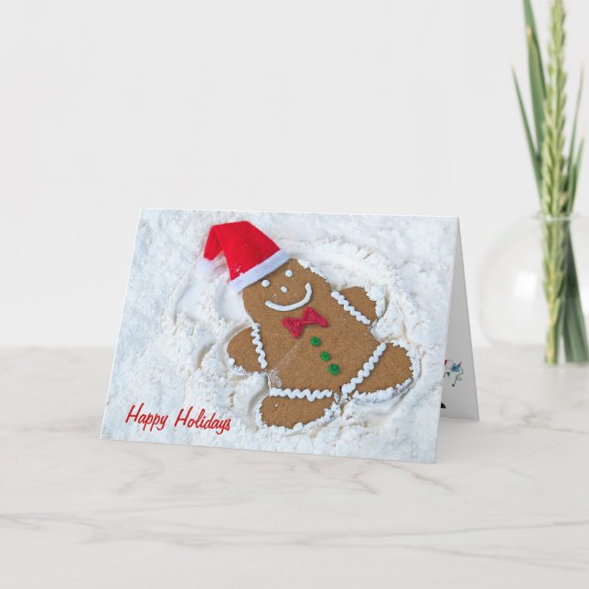 Julgingerbröd Angel Helgkort (Framsida)