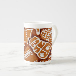 Julgingerbröd Biscuber Benporslin Mugg